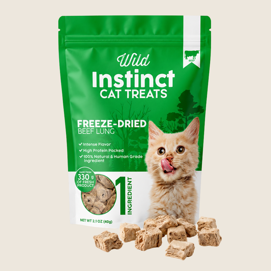 Freeze-Dried Beef Lung Treats for Cat