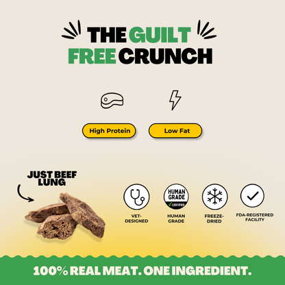 Freeze-Dried Beef Lung Treats for Cat