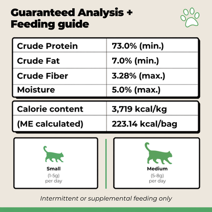 Freeze-Dried Beef Lung Treats for Cat
