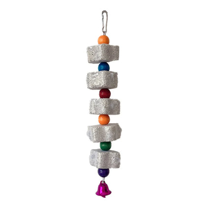 1PC Pet Teeth Grinding Volcanic Rock Toy for Parrots Hamsters Cage Accessories Bird Toy Chewing Toy